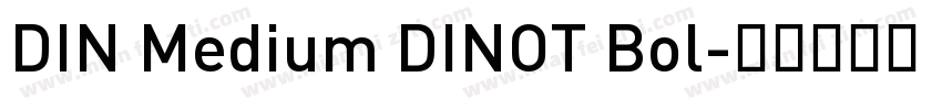DIN Medium DINOT Bol字体转换